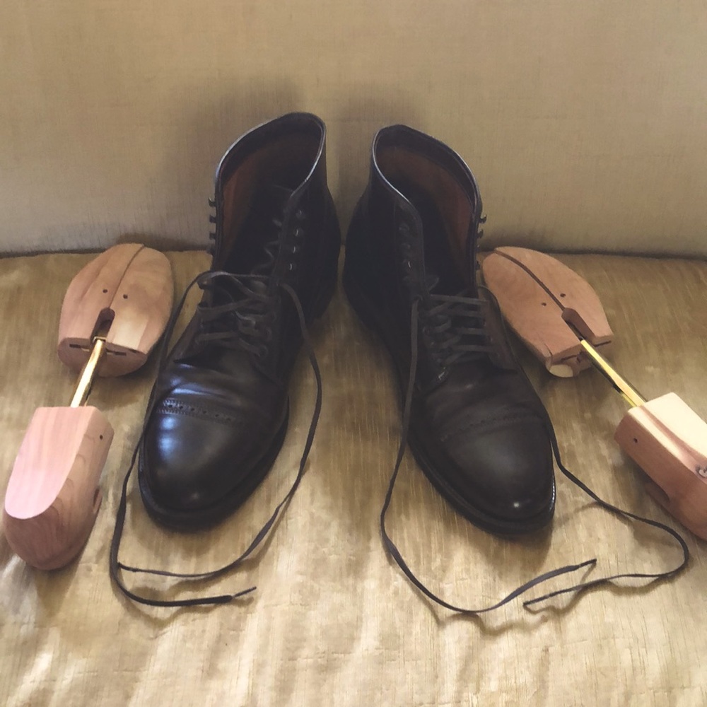 Alden for J Crew Perforated Cap Toe Boot